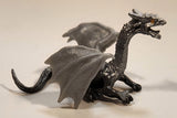 Silver Dragon 2" Long Toy Figure