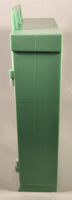I Love 2 Shop Supermarket Refrigerator Mint Green and White 10 3/8" Tall Plastic Dollhouse Toy