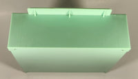 I Love 2 Shop Supermarket Refrigerator Mint Green and White 10 3/8" Tall Plastic Dollhouse Toy