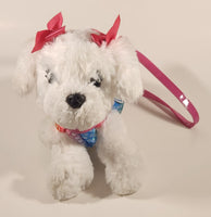 Poochie & Co White Dog Rainbow Confetti Outfit 11" Stuffed Plush Purse Toy