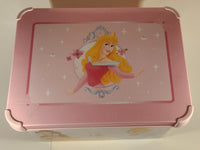 Disney Princess Cinderella Snow White Aurora Belle Plastic Tote Bin Storage Box Container