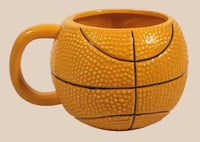 2019 Silver Buffalo Warner Bros. Space Jam Movie Basketball Shaped 24 oz 3 1/2" Tall Ceramic Coffee Mug Cup