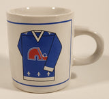 Vintage Giftcraft NHL Quebec Nordiques Small 2 5/8" Tall Ceramic Coffee Mug Cup