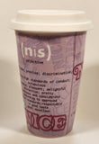 Disney Parks Minnie Mouse Daisy Duck Naughty Nice 6" Tall Ceramic Travel Coffee Mug Cup with Lid
