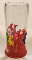 Disney On Ice Red and Clear Plastic 7" Tall Light Up Cup Mug
