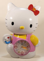 Rare IE SHI DI Sanrio Hello Kitty Singing and Talking Alarm Clock Coin Bank