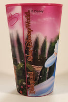Disneyland Resort Walt Disney World Cinderella Hologram Pink 4 1/4" Tall Plastic Cup