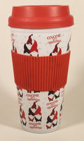 Greenbrier Gnome For The Holidays 7" Plastic Travel Mug Cup with Lid
