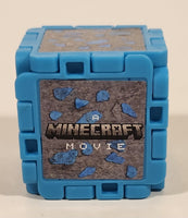 2025 McDonald's Mojang A Minecraft Movie Diamond Block & Steve 2" Tall Plastic Toy Figure