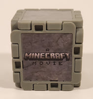 2025 McDonald's Mojang A Minecraft Movie Stone Block & Garrett 2" Tall Plastic Toy Figure