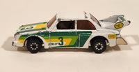 Vintage 1980 Kenner CPG Prod. Fast 111s Dynamo 1976 BMW 320i Green, Yellow, and White Die Cast Toy Car Vehicle - Made in Hong Kong