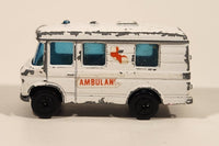 Vintage PlayArt Mercedes Benz Ambulance H453 White Die Cast Toy Car Vehicle Made in Hong Kong