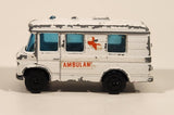 Vintage PlayArt Mercedes Benz Ambulance H453 White Die Cast Toy Car Vehicle Made in Hong Kong