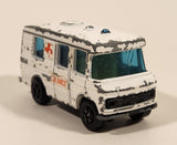 Vintage PlayArt Mercedes Benz Ambulance H453 White Die Cast Toy Car Vehicle Made in Hong Kong