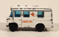 Vintage PlayArt Mercedes Benz Ambulance H453 White Die Cast Toy Car Vehicle Made in Hong Kong