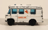 Vintage PlayArt Mercedes Benz Ambulance H453 White Die Cast Toy Car Vehicle Made in Hong Kong