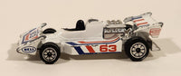 1980 Kenner Fast 111's Formula 1 Indy Race Car #63 Good Year White Die Cast Toy Car Vehicle