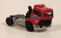 2015 Hot Wheels City Rigs Highway Blast Semi Truck #24 Red Die Cast Toy Car Vehicle