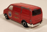 Welly No. 9591 Fire Dept Emergency Service Volkswagen T4 Van Red 1/64 Scale Die Cast Toy Car Vehicle