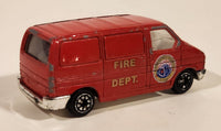 Welly No. 9591 Fire Dept Emergency Service Volkswagen T4 Van Red 1/64 Scale Die Cast Toy Car Vehicle