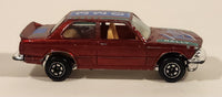 Yatming No. 1029 BMW 320i Dark Red M-Power Blue #320 Turbo Rally Die Cast Toy Car Vehicle