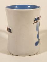2002 Six Flags Warner Bros. Looney Tunes Marvin The Martian 4 1/2" Tall Embossed Ceramic Coffee Mug Cup