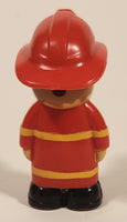 Boley Lights and Sound Fire Truck Fireman 2 5/8" Tall Plastic Toy Figure