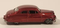 MotorMax Super Wheels No. 6075 1949 Mercury Coupe Metallic Dark Red Die Cast Toy Car Vehicle