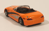 MotorMax No. 6068 Convertible Bright Orange Die Cast Toy Sports Car Vehicle