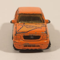 MotorMax No. 6043 Ford F-150 4x4 Truck Powerful Bright Orange Die Cast Toy Car Vehicle