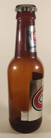 NHL Ice Hockey Montreal Canadiens 14" Tall Large 64 oz Brown Plastic Bottle Shaped Coin Bank Sports Collectible Chrome Labels and Cap