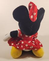 Disneyland Walt Disney World Valentine's Day Minnie Mouse Holding Heart Shaped Picture Photo Frame 13" Plush Stuffed Toy
