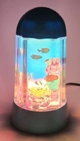2003 Rabbit Tanaka Tropical Fish Aquarium 9 3/4" Tall Rotating Turning Motion Lamp Light