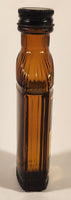 Rare Vintage National Drug And Chemical Company of Canada Limited Montreal Canada Camphorated Oil B. P. 2 Fl. Ounces Brown Amber Glass Bottle Near Full