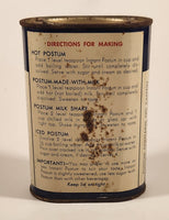 Vintage Post Food Products Instant Postum Cereal Beverage "There's a Reason" 8 oz Tin Metal Can