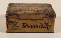 Vintage Imperial Tobacco Co of Canada Montreal Piccadilly London Smoking Mixture Hinged Tin Metal Container