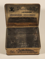 Vintage Imperial Tobacco Co of Canada Montreal Piccadilly London Smoking Mixture Hinged Tin Metal Container