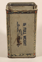 Vintage Imperial Tobacco Canada D. Ritchie & Co Old Chum Virginia Flake Cut Tobacco 1 Lb Tin Metal Container No Lid