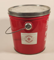 Vintage Burns & Co. Limited Calgary Canada Burns Pure Lard 3 Lbs Red Tin Metal Pail