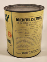 Rare Vintage Nestle Products Limited Nassau Bahamas Nespray Full Cream Powdered Milk Enriched With Vitamins A and D 2 1/2 Lb Tin Metal Can