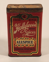 Vintage Commercial Importing Co. Seattle Tacoma Portland Hollywood Brand Spices Allspice Tin Metal Container Near Full