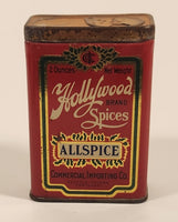 Vintage Commercial Importing Co. Seattle Tacoma Portland Hollywood Brand Spices Allspice Tin Metal Container Near Full