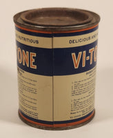 Rare Antique 1930s Vi-Tone A Nourishing Food Beverage Delicious And Nutritious Metal Can Hamilton Ontario