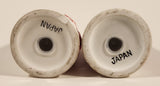 Vintage 1960s Red Lobster Embossed White Ceramic Salt and Pepper Shaker Set Made in Japan