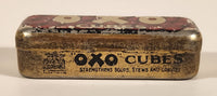 Antique Oxo Brand Cubes Red Tin Metal Container