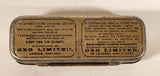 Antique Oxo Brand Cubes Red Tin Metal Container