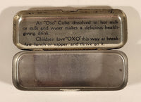 Antique Oxo Brand Cubes Red Tin Metal Container