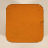 Vintage 1940 Thomas J. Lipton Temple with People and Elephants Orange Lidded Tin Metal Container