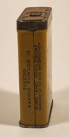 Vintage Tuxedo Pure Celery Seed Yellow 3 1/4" Tall Tin Metal Spice Container