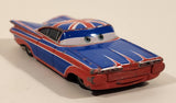 Disney Pixar Cars Chevrolet Impala Union Jack Ramone British Flag Blue Red White Die Cast Toy Car Vehicle J7561